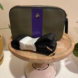 Orla Kiely Duo Crossbody - Shiny Stripe Spruce Purple